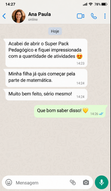 Depoimento de Ana Paula enviado por WhatsApp